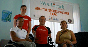 Paralympians at Windreach in Bermuda